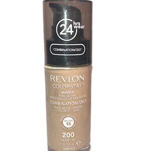 REVLON COLOR STAY FOUNDATION-COMBINATION/OILY SKIN-NUDE 200