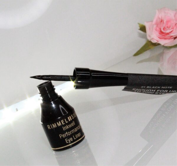 RIMMEL SILKS INKWELL PERFORMANCE LIQUID EYELINER -BLACK NOTE (01)