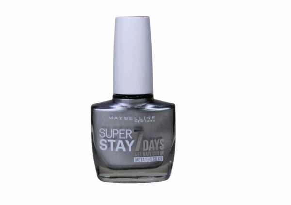 MAYBELLINE SUPER STAY GEL NAIL COLOR - METALLIC SILKS - SILVER SATIN 881