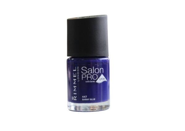 RIMMEL LONDON PRO SALON LONG LASTING NAIL POLISH - BARMY BLUE 447
