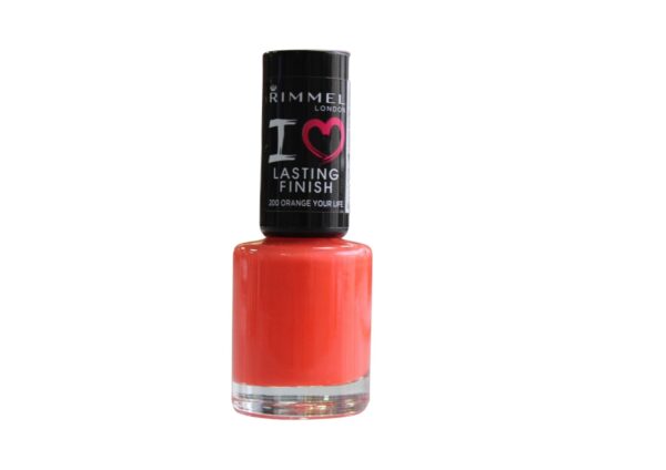RIMMEL LASTING FINISH NAIL POLISH - ORANGE YOUR LIFE 200