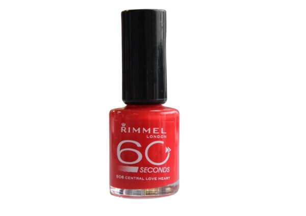 RIMMEL LONDON 60 SECOND NAIL POLISH - CENTRAL LOVE HEART 506