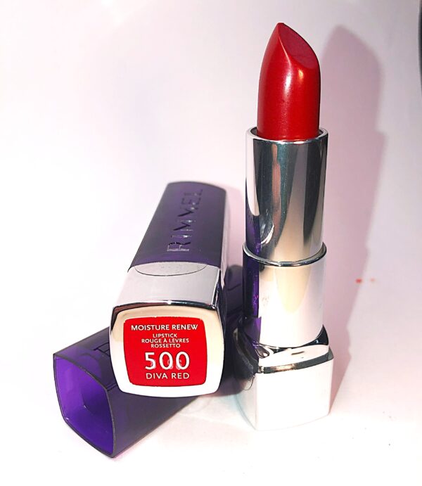 RIMMEL LONDON MOISTURE RENEW LIPSTICK - DIVA RED 500