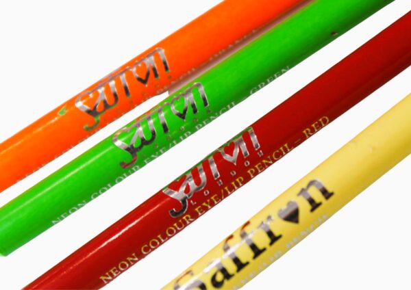 SAFFRON NEON COLOUR EYE/LIP PENCIL - RED - Image 2