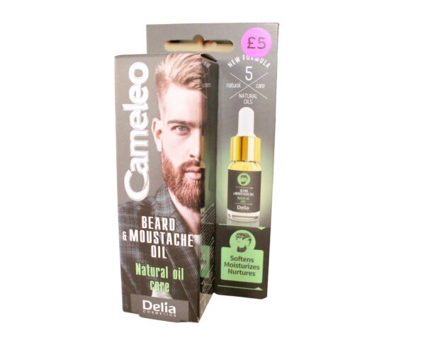 CAMELEO BEARD & MOUSTACHE OIL - NATURAL OIL CARE - DELIA COSMETICS