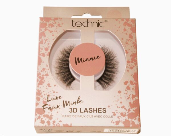 TECHNIC LUXE FALSE EYELASHES FAUX MINK 3D EFFECT  - MINNIE