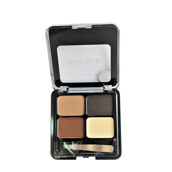 BEAUTY UK HIGH BROW ALL IN ONE BROW DEFINITION KIT - BROWN (INCL TWEEZERS) - Image 2