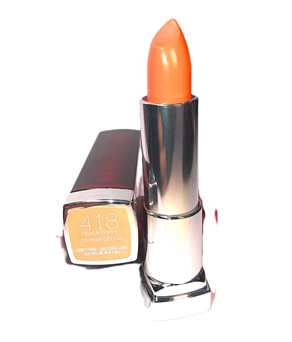 MAYBELLINE COLOR SENSATIONAL LIPSTICK - 418 PEACH POPPY